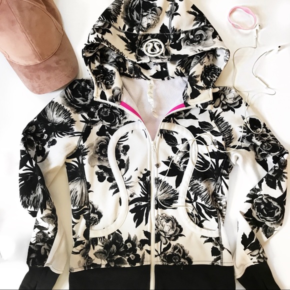 lululemon floral scuba hoodie